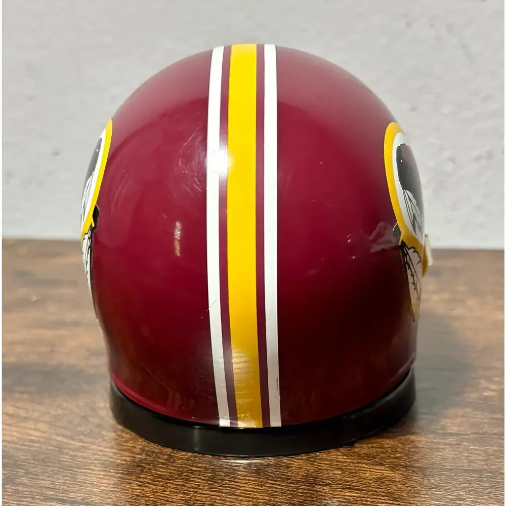 Vintage 80s Washington Redskins Mini Helmet Quartz Digital Alarm Clock Works